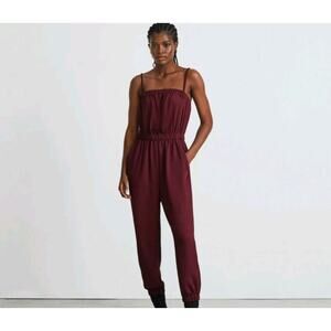Everlane  Party of One Jumpsuit Sz XXS in Bordeaux Onesie Glam Special Occasion